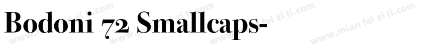 Bodoni 72 Smallcaps字体转换